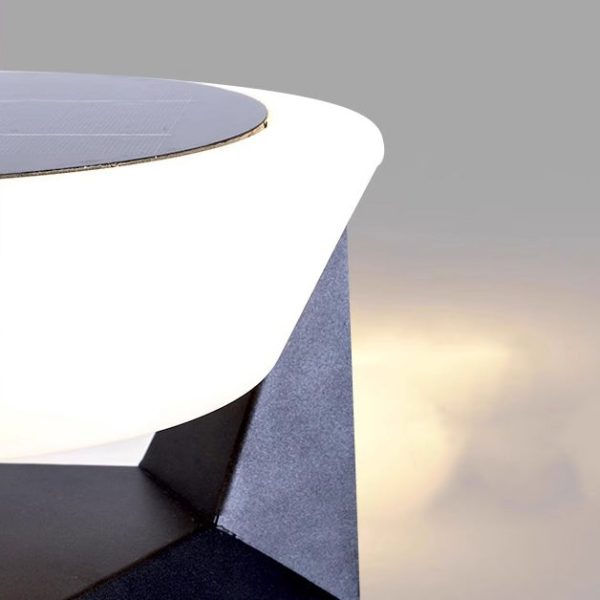 Modern Simplicity Solar Waterproof Stainless Steel PC Round LED Landscape Lighting Outdoor Light For Outdoor Patio - Image 9