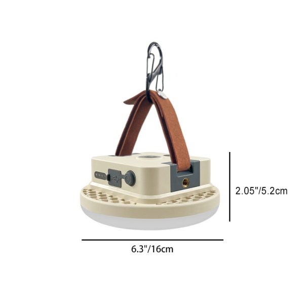 Contemporary Industrial Waterproof Rechargeable ABS Round Multi-function Camping Hanging LED Outdoor Light For Outdoor Patio - Image 7
