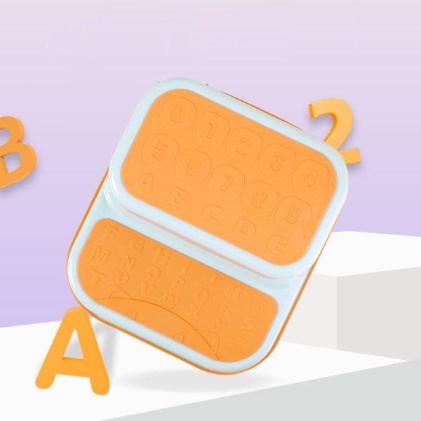 Contemporary Creative Kids TPE PP Rectangular Letter Portable Footstool 2-Tier For Bathroom - Image 10