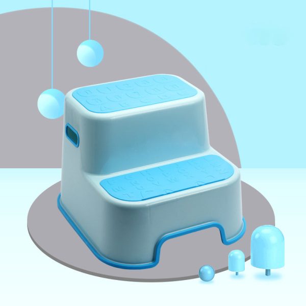 Contemporary Creative Kids TPE PP Rectangular Letter Portable Footstool 2-Tier For Bathroom - Image 16