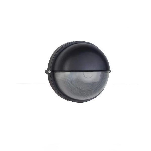 Contemporary Industrial Waterproof Aluminum Glass Frosted Round 1-Light Wall Sconce Lamp For Outdoor Patio - Image 10