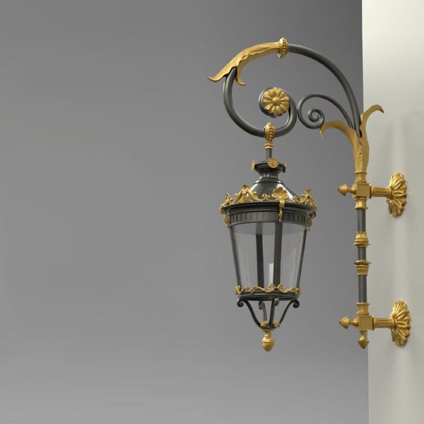 Traditional European Waterproof Aluminum Glass Lantern Carved LED Wall Sconce Lamp For Outdoor Patio - Image 15