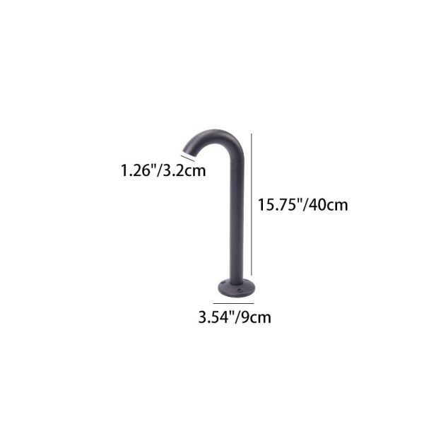 Contemporary Industrial Waterproof Aluminum Reinforced Glass Bent Tube LED Outdoor Light Landscape Lighting For Garden - Image 9