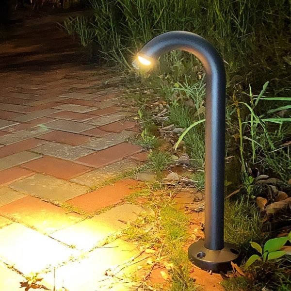 Contemporary Industrial Waterproof Aluminum Reinforced Glass Bent Tube LED Outdoor Light Landscape Lighting For Garden - Image 2