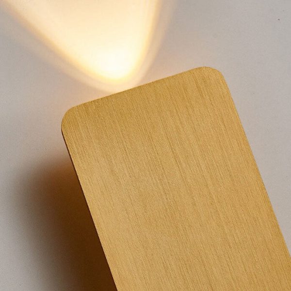 Nordic Minimalist Aluminum Rectangular Flat Panel 2-Light LED Wall Sconce Lamp - Image 6