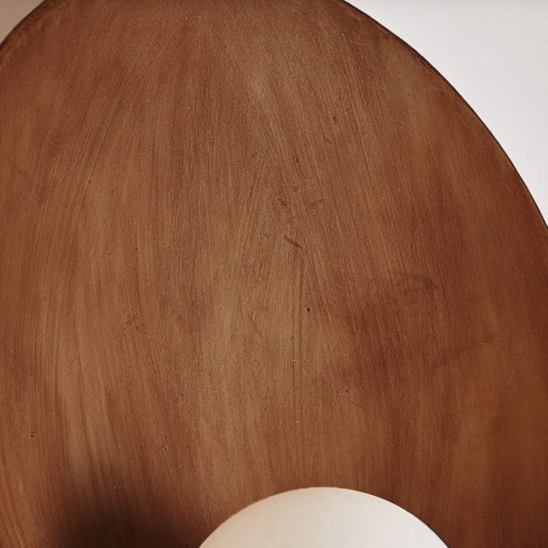 Modern Minimalist Round Iron Resin 1-Light Wall Sconce Lamp - Image 8