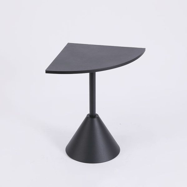 Modern Minimalist Carbon Steel Triangular & Fan-Shaped End Table For Living Room - Image 25