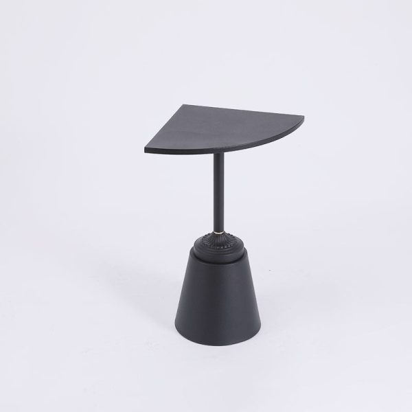 Modern Minimalist Carbon Steel Triangular & Fan-Shaped End Table For Living Room - Image 13