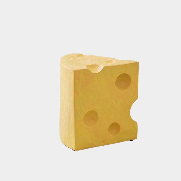 Contemporary Creative Acrylic & Plastic Cheese-Shaped End Table For Living Room Decor - Image 13