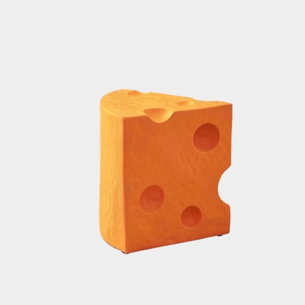 Contemporary Creative Acrylic & Plastic Cheese-Shaped End Table For Living Room Decor - Image 15