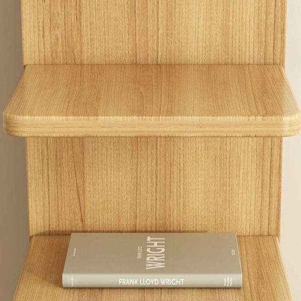 Modern Minimalist Solid Wood Rectangular Bookshelf With 5/9 Tiers For Living Room - Image 7