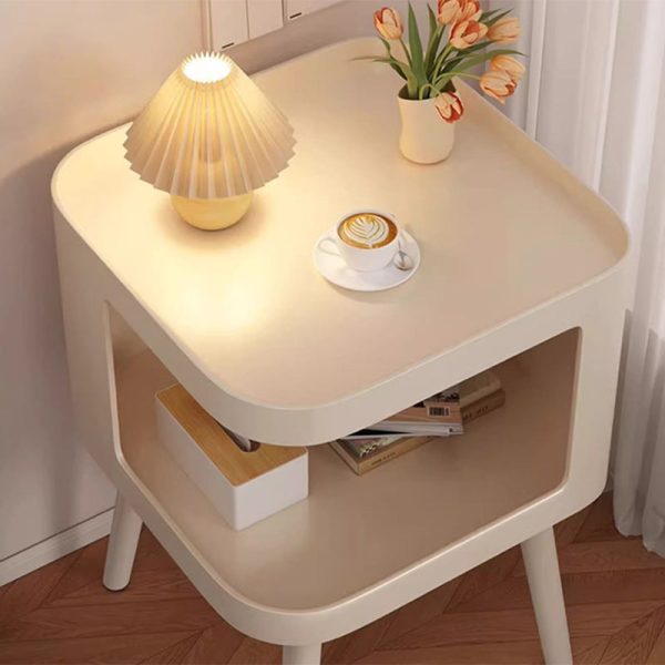 Contemporary Creative Stainless Steel Square End Table With 2 Tiers For Living Room - Image 10