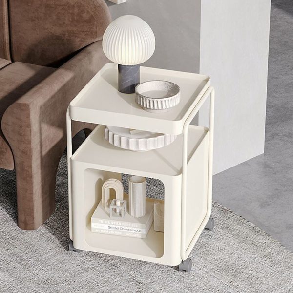 Modern Minimalist Iron Rounded Rectangular End Table 3-Tier For Living Room - Image 2