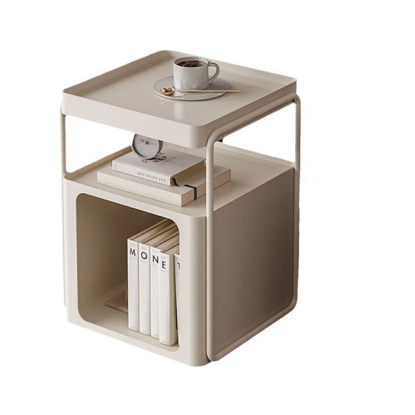 Modern Minimalist Iron Rounded Rectangular End Table 3-Tier For Living Room - Image 15