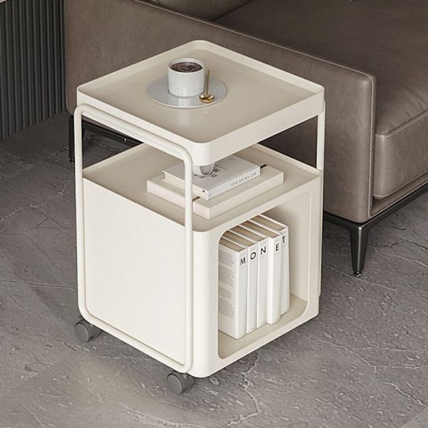 Modern Minimalist Iron Rounded Rectangular End Table 3-Tier For Living Room - Image 3