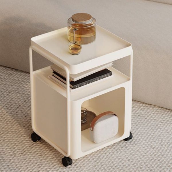Modern Minimalist Iron Rounded Rectangular End Table 3-Tier For Living Room - Image 6