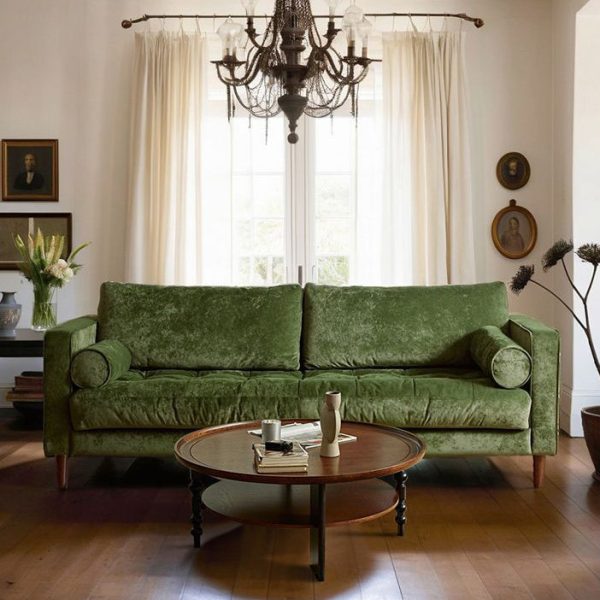 Contemporary Retro Solid Wood Round Roman Column Coffee Table 2 Tiers For Living Room - Image 7