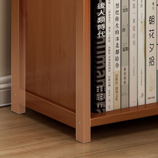 Contemporary Nordic Bamboo & Acrylic Rectangular Nightstand With 3/4-Tier Storage For Bedroom - Image 11
