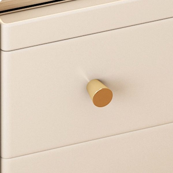 Contemporary Nordic Rubber Wood Hardware Rectangular Narrow Nightstand With 2-Drawer And 1-Cabinet For Bedside Storage - Image 10