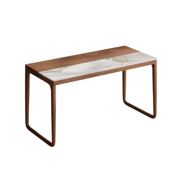 Traditional Chinese Slab Wood Rectangular Coffee Table & Chair Set For Living Room - Image 17