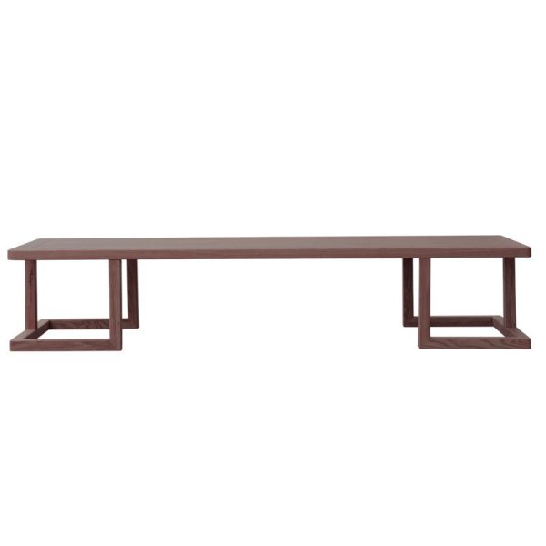 Traditional Japanese Ash Wood Rectangular Low Coffee Table & Chair Set For Living Room - Image 25