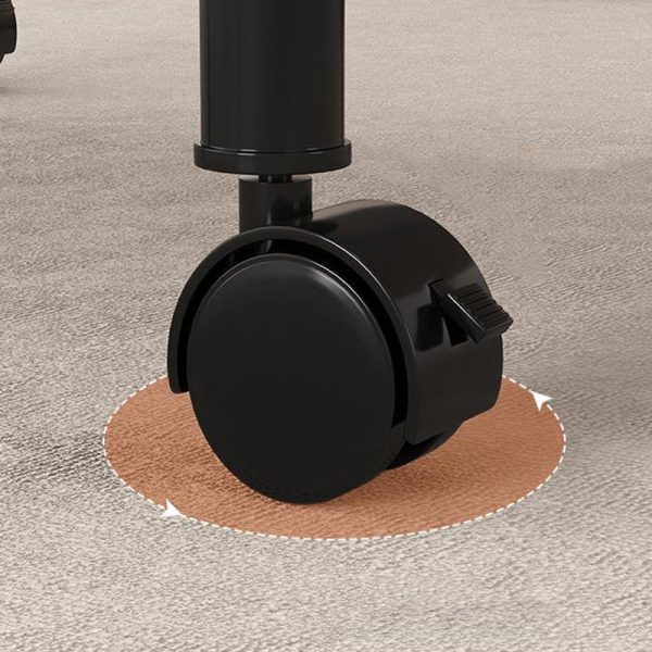 Modern Minimalist Removable Round Faux Panel Steel Tube End Table 2-Tier For Living Room - Image 10