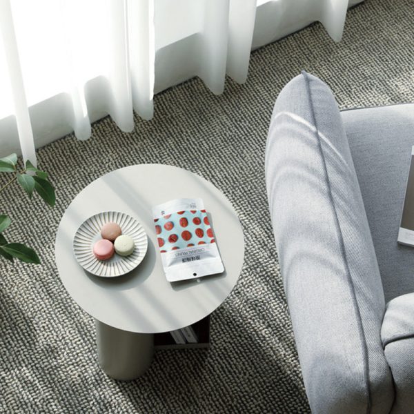Contemporary Nordic Geometric Round Iron End Table 1-Storage For Living Room - Image 8