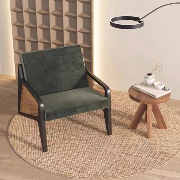 Contemporary Nordic Round Quadruple Pedestal Wooden Coffee Table For Living Room - Image 12