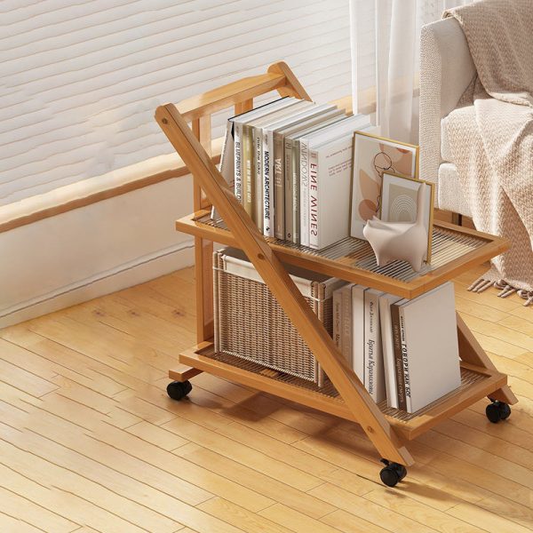Modern Minimalist Removable Nanzhu Acrylic ABS Bookshelf End Table 2/3 Tier For Living Room - Image 17