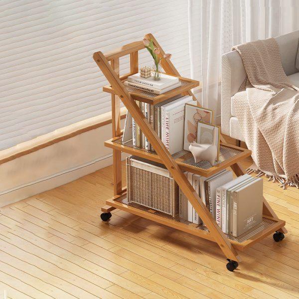 Modern Minimalist Removable Nanzhu Acrylic ABS Bookshelf End Table 2/3 Tier For Living Room - Image 18