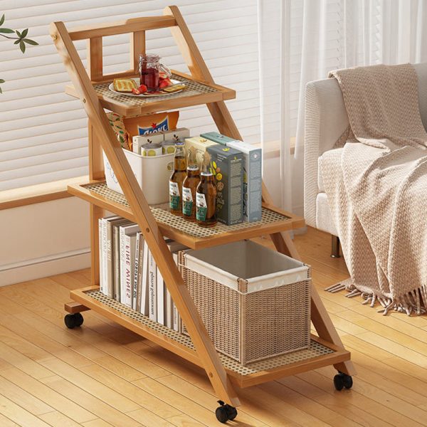 Modern Minimalist Removable Nanzhu Acrylic ABS Bookshelf End Table 2/3 Tier For Living Room - Image 19