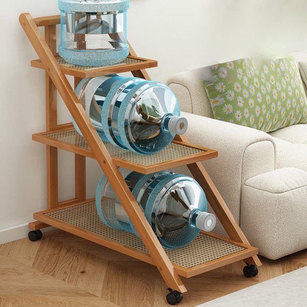 Modern Minimalist Removable Nanzhu Acrylic ABS Bookshelf End Table 2/3 Tier For Living Room - Image 9