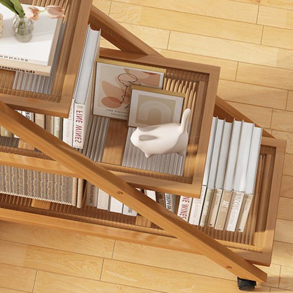 Modern Minimalist Removable Nanzhu Acrylic ABS Bookshelf End Table 2/3 Tier For Living Room - Image 7