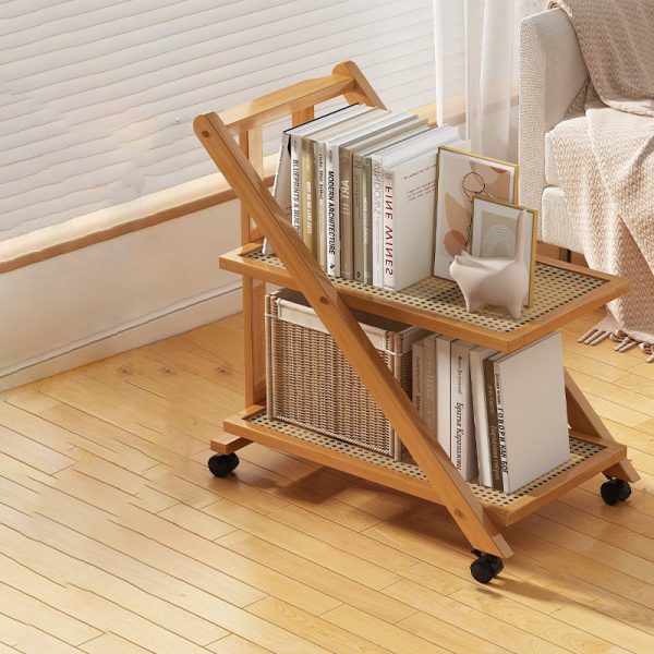 Modern Minimalist Removable Nanzhu Acrylic ABS Bookshelf End Table 2/3 Tier For Living Room