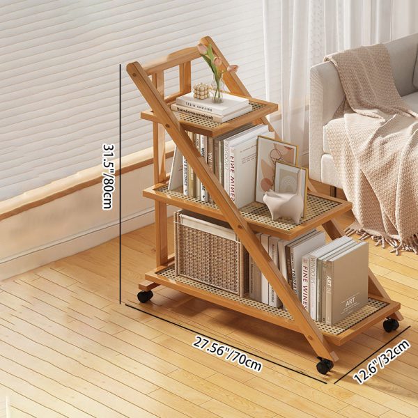 Modern Minimalist Removable Nanzhu Acrylic ABS Bookshelf End Table 2/3 Tier For Living Room - Image 5