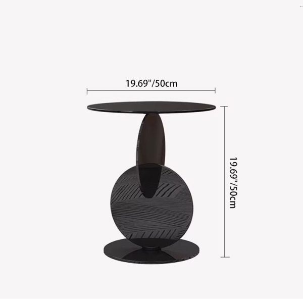 Modern Minimalist Multi Round Combination Glass Stainless Steel Coffee Table For Living Room - Image 4