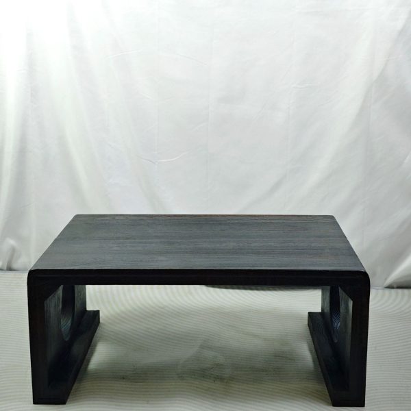 Traditional Chinese Zen Rectangular Solid Wood Coffee Table For Living Room - Image 7