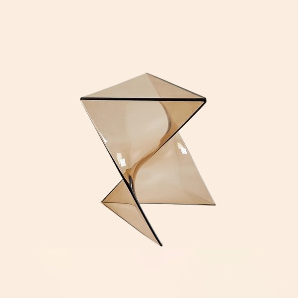 Contemporary Creative Irregular Geometric PC End Table For Living Room - Image 4