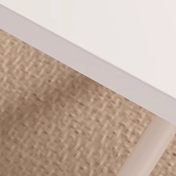 Modern Minimalist Foldable Rectangular Faux Panel Metal Coffee Table For Living Room - Image 8