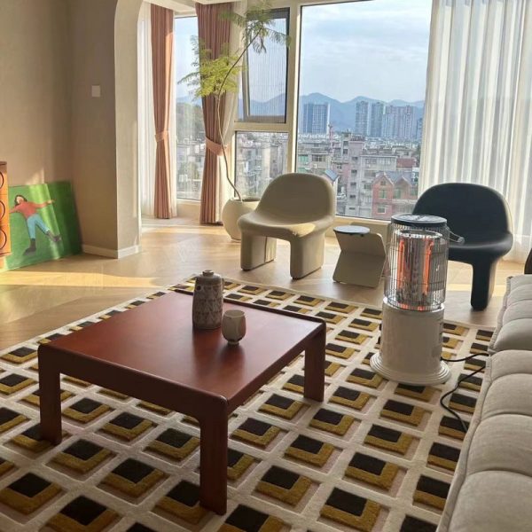 Traditional Chinese Square Solid Wood Coffee Table For Living Room - Image 3