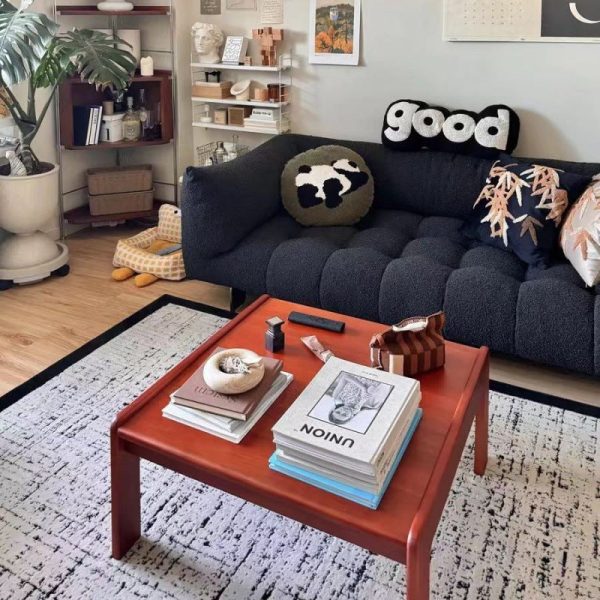 Traditional Chinese Square Solid Wood Coffee Table For Living Room - Image 13