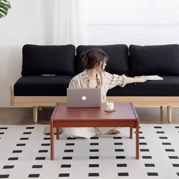 Traditional Chinese Square Solid Wood Coffee Table For Living Room - Image 14