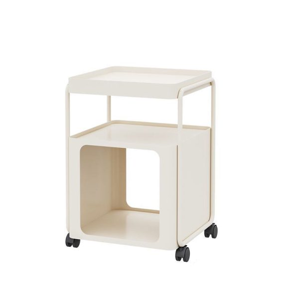 Contemporary Nordic Square Iron End Table Movable 3-Tier For Living Room - Image 18