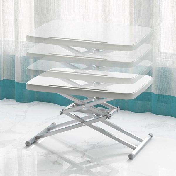 Modern Simplicity PE Steel Rectangular Liftable Folding Desks 1-Pen Slot For Home Office - Image 12