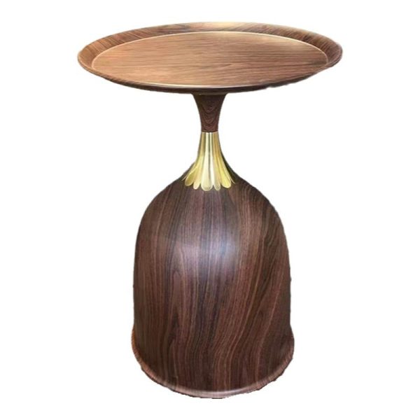 Contemporary Creative Carbon Steel Flat Round End Table With 1-Tier For Living Room - Image 15
