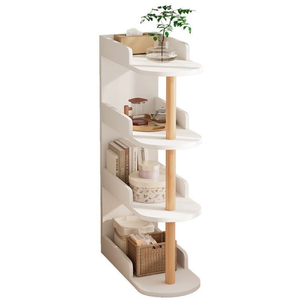 Modern Minimalist MDF Pine Wood Oval Side Table Storage Rack 3/4 Tier For Living Room - Image 20