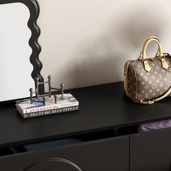 Modern Minimalist Plate Rectangular Sphere Leg Nightstand 4/6/8 Drawer For Bedroom - Image 14