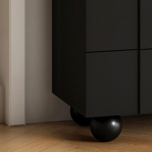 Modern Minimalist Plate Rectangular Sphere Leg Nightstand 4/6/8 Drawer For Bedroom - Image 13