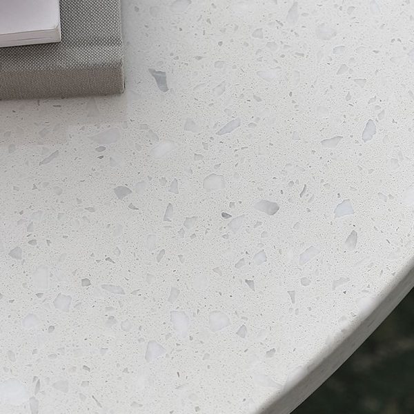 Contemporary Nordic Wood Terrazzo Round Coffee Table Combination For Living Room - Image 13