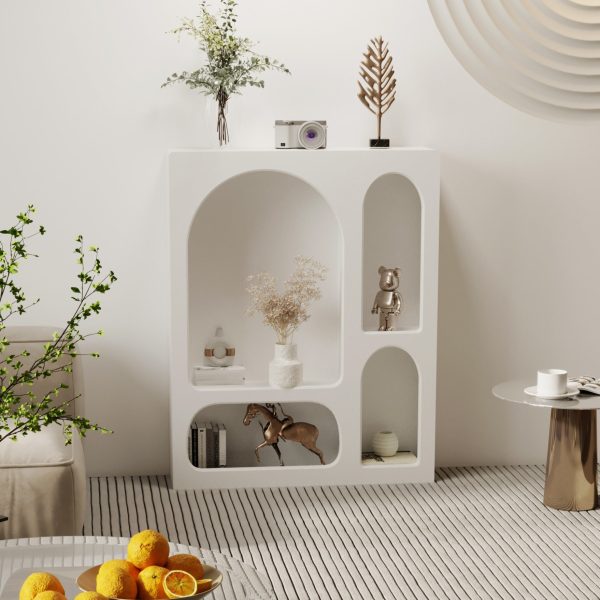 Contemporary Scandinavian Plate Rectangular Cave Side Table 4/5/6 Storage Cabinet For Living Room - Image 17